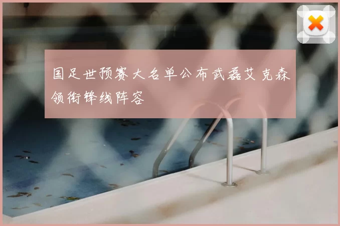 国足世预赛大名单公布武磊艾克森领衔锋线阵容